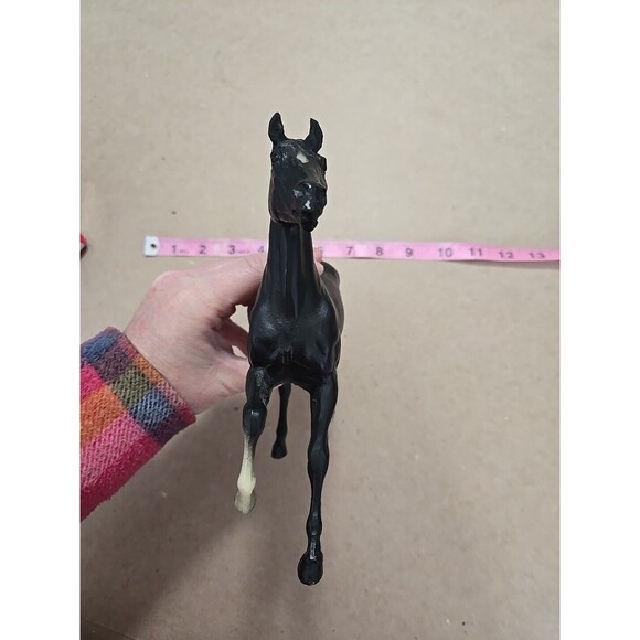 Vintage Breyer Black Horse Figurine Plastic Toy Stallion Statue Equestrian Decor - Picture 2 of 10